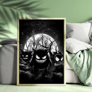 Pokemon Ghost Haunter Gengar Moonlight - Living Room - Canvas Wall Art - Print - Wall Decor