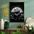 Pokemon Ghost Haunter Gengar Moonlight - Living Room - Canvas Wall Art - Print - Wall Decor