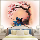 Pokemon Greninja Sleep Cherry Blossom Tapestry