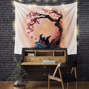 Pokemon Greninja Sleep Cherry Blossom Tapestry