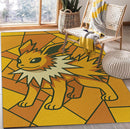 Pokemon Jolteon Stained Glass Rectangular Area Rug