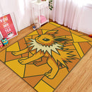 Pokemon Jolteon Stained Glass Rectangular Area Rug