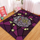 Pokemon Koffing Stained Glass Rectangular Area Rug