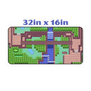 Pokemon Landscape Map Gaming Desk Mat