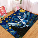 Pokemon Lugia Starry Night Rectangular Area Rug
