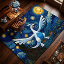 Pokemon Lugia Starry Night Rectangular Area Rug