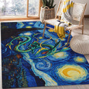 Pokemon Rayquaza Starry Night Rectangular Area Rug