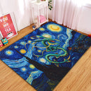 Pokemon Rayquaza Starry Night Rectangular Area Rug