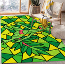 Pokemon Sceptile Stained Glass Rectangular Area Rug
