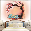 Pokemon Squirtle Japan Style Cherry Blossom Tapestry