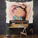 Pokemon Squirtle Japan Style Cherry Blossom Tapestry