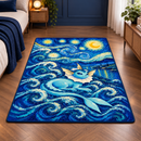 Pokemon Vaporeon The Starry Night Rectangular Area Rug