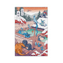 Pokemons Winter Hot Spring Jigsaw Puzzle