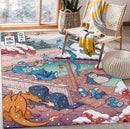 Pokemons Winter Hot Spring Rectangular Area Rug