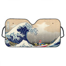 Ponyo On The Cliff By The Sea The Great Wave Ghibli Japan Custom Car Windshield Sunshades