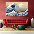 Ponyo On The Cliff By The Sea The Great Wave Japan - Living Room - Canvas Wall Art - Print - Wall Decor