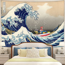 Ponyo On The Cliff By The Sea The Great Wave Tapestry