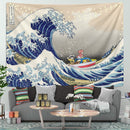 Ponyo On The Cliff By The Sea The Great Wave Tapestry