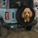 Poodle Dog In A Torn Bag Jeep Car Spare Tire Cover