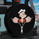 Popeye Sailor Unzipped Jeep Car Spare Tire Cover