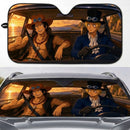 Portgas D. Ace And Sabo Anime One Piece Custom Car Windshield Sunshades