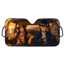 Portgas D. Ace And Sabo Anime One Piece Custom Car Windshield Sunshades
