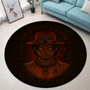 Portgas D. Ace from One Piece Anime Break Wall Round Rug