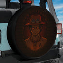 Portgas D. Ace From One Piece Anime Break Wall Jeep Car Spare Tire Cover