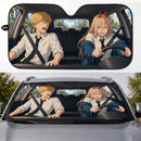 Power And Denji Anime Chainsaw Man Custom Car Windshield Sunshades