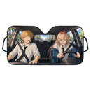 Power And Denji Anime Chainsaw Man Custom Car Windshield Sunshades