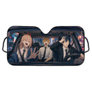 Power Denji Aki Hayakawa Chainsaw Man Car Auto Sunshades