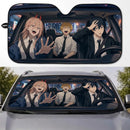 Power Denji Aki Hayakawa Chainsaw Man Car Auto Sunshades