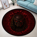 Predator Alien Break Wall Round Rug