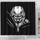 Predator Character Zipper Shower Curtain