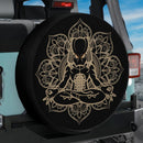 Mandala Meditating Predator Yoga Jeep Car Spare Tire Cover