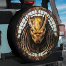 Predator Stained Glass Jeep Car Spare Tire Cover
