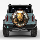 Predator Stained Glass Jeep Car Spare Tire Cover