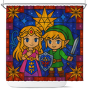 The Legend Of Zelda Stained Glass Shower Curtain