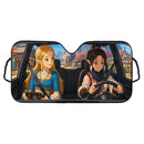 Princess x Link Legend Of Zelda Breath Of The Wild Car Auto Sunshades