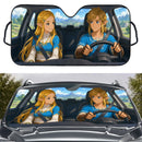 Princess x Link Legend Of Zelda Car Auto Sunshades