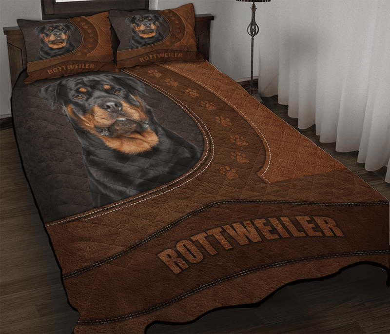 Rottweiler Dog Quilt Bed Sets