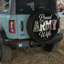 Proud Army Wife Car Spare Tire Cover