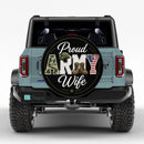 Proud Army Wife Car Spare Tire Cover