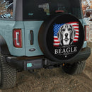 Pround Beagle Dad Car Spare Tire Cover