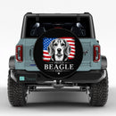Pround Beagle Dad Car Spare Tire Cover