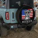 Pround Bulldog Dad Spare Car Spare Tire Cover
