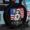 Pround Corgi Dad Car Spare Tire Cover