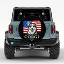 Pround Corgi Dad Car Spare Tire Cover