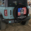 Pround Doberman Dad Car Spare Tire Cover