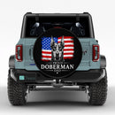 Pround Doberman Dad Car Spare Tire Cover